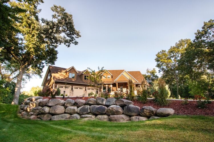 Boulder Retaining Wall