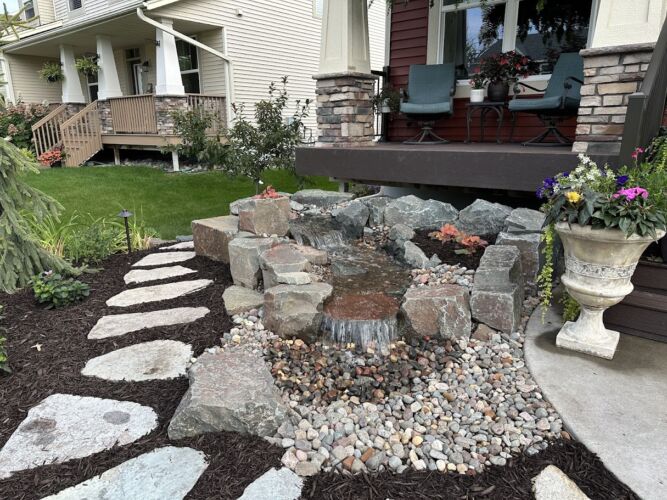 Water feature – Front yard